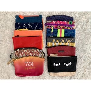 12 IPSY Make Up Bags